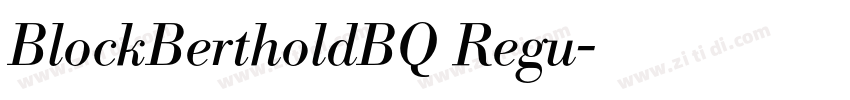 BlockBertholdBQ Regu字体转换 BlockBertholdBQ Regu字体转换